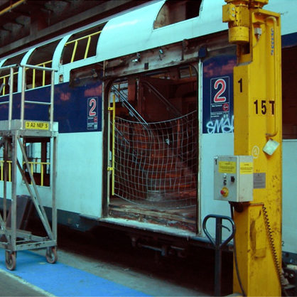 Filet de sécurité - câble - Maintenance ferroviaire