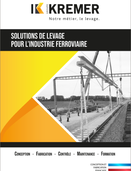 Kremer Solutions de levage pour industrie ferroviaire - couverture