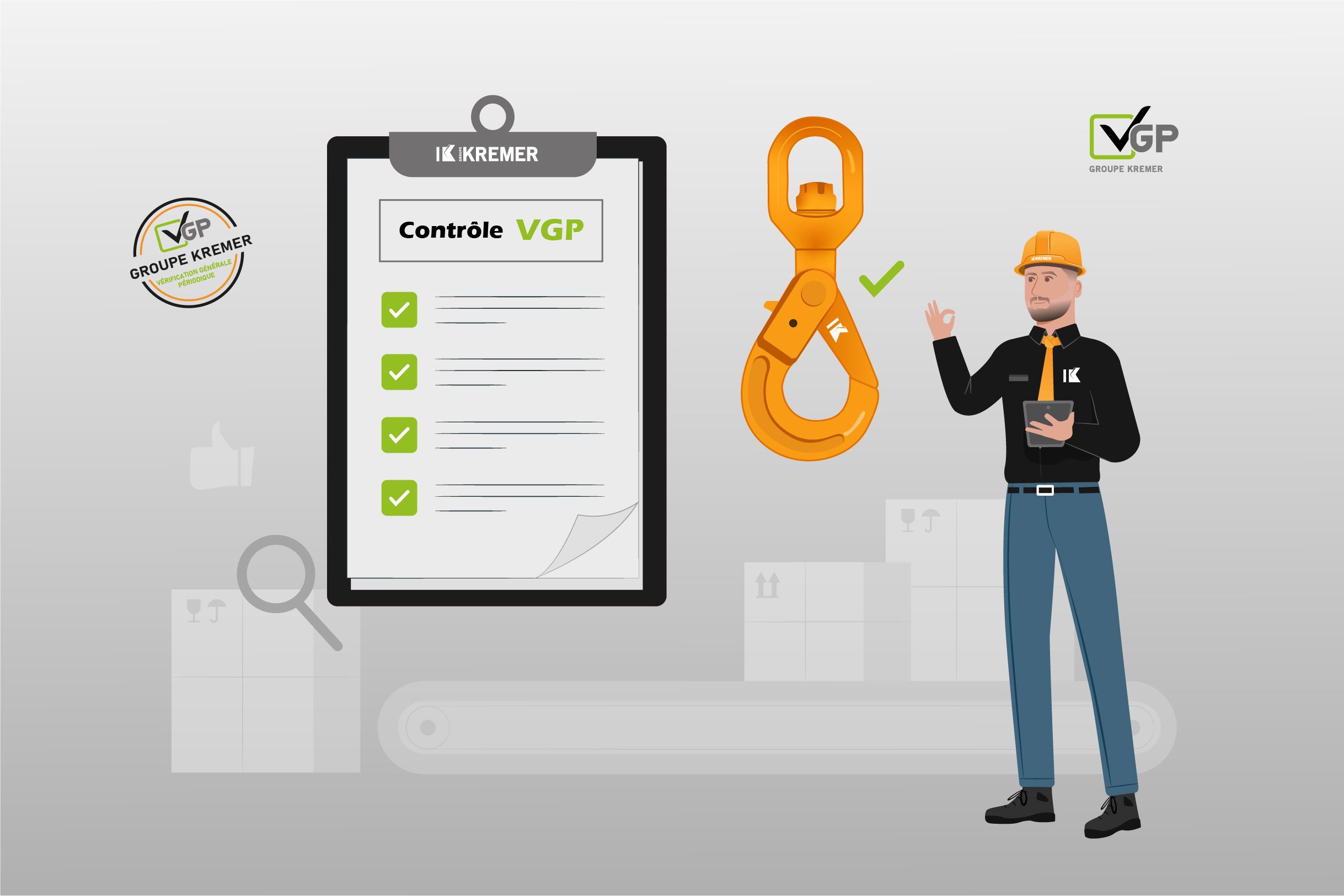 Image de catégorie montrant vincent en contrôle d'équipements VGP